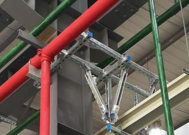 海原该抗震支架的整体式支吊架结构协调性好